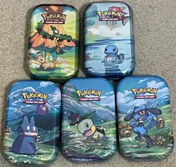 Pokemon Mini Tins 5 *Empty Tins No Packs* - 1x Pokemon - Image 1