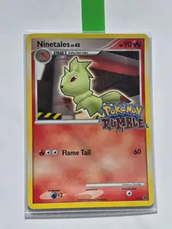 Pokemon TCG Ninetales LV. 42 3/16 Rumble Promo Card 2009 - Image 1