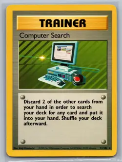 Computer Search Base Set #071/102 Rare Pokemon Card - Image 1