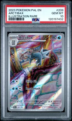 2023 POKEMON PAL EN-PALDEA EVOLVED ILLUSTRATION RARE #209 ARCTIBAX PSA 10 - Image 1