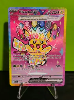 2026 Pokemon Pikachu EX 277/217 SIR Special Illustration Rare Ascended Heroes - Image 1