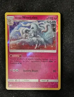 Alolan Ninetales 111/181 SM - Team Up Reverse Holo English Pokemon TCG Card - Image 1