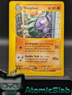 Pokemon TCG Donphan 7/147 Aquapolis Non-Holo (LP, NM Front Clean Copy) - Image 1