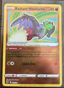 Pokemon TCG Radiant Hawlucha Sword & Shield - Astral Radiance 081/189 Holo M/NM - Image 1