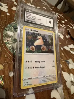Pokemon Snorlax 140/202 Blister Exclusives Cosmos Holo CGC Mint 9 - Image 3