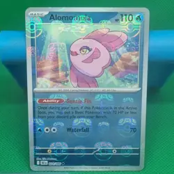 2025 Pokemon Black Bolt Alomomola Reverse Holo Master Ball Uncommon #024/086 NM - Image 1