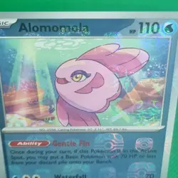 2025 Pokemon Black Bolt Alomomola Reverse Holo Master Ball Uncommon #024/086 NM - Image 3