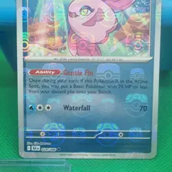 2025 Pokemon Black Bolt Alomomola Reverse Holo Master Ball Uncommon #024/086 NM - Image 4