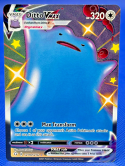 Ditto VMAX (Shiny) - SV119/SV122 Ultra Rare Shining Fates Pokemon TCG - Image 1