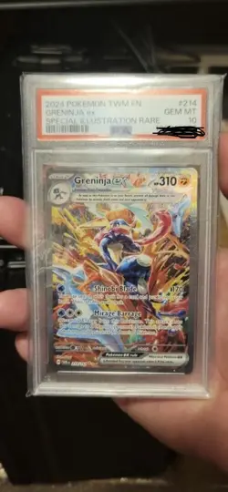 Greninja ex 214/167 Twilight Masquerade Special Illustration Pokemon PSA 10 - Image 1