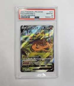 PSA 10 GEM MINT Charizard V 211/172 SAR Vstar Universe Japanese Pokemon TCG #211 - Image 2