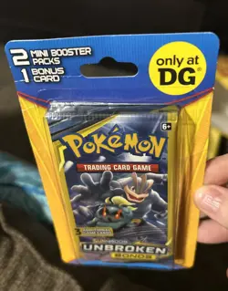 Pokemon DG 2 Pack Mini Booster Pack - Sun & Moon Unbroken Bonds Sealed Machamp - Image 4