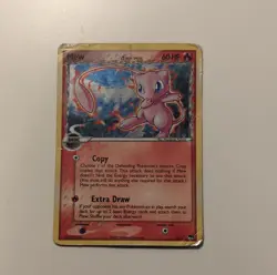 Pokemon Mew Holo POP Series 5 003/017 60HP Delta Species UPSIDE DOWN BACK ERROR - Image 1