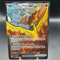 Pokemon Destined Rivals - Team Rocket’s Moltres 208/182 Full Art Ultra Rare - Image 1