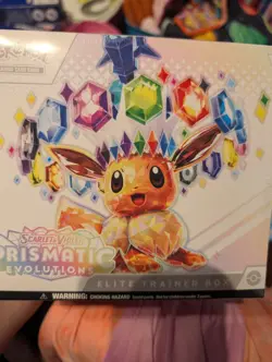 Pokemon Prismatic Evolutions ETB Factory Sealed w/ETB Protector - Image 1