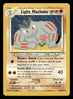 Light Machoke 49/105 NM Uncommon Neo Destiny 2002 Pokemon TCG - Image 1
