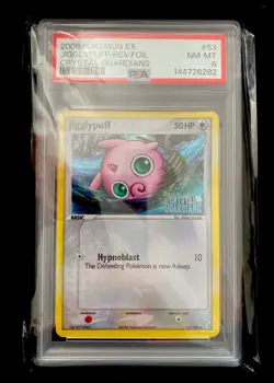 Pokemon PSA 8 MNT Jigglypuff 53/100 Reverse Holofoil EX Crystal Guardians - Image 1