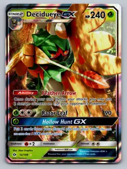 Decidueye GX 12/12 Holo Ultra Rare SM Base Set Near Mint - Image 1