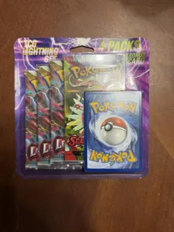 Pokemon TCG Lightning Set. 3- Lost Origin And 1- Scarlett&Violet Booster Packs. - Image 1