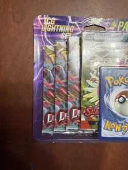 Pokemon TCG Lightning Set. 3- Lost Origin And 1- Scarlett&Violet Booster Packs. - Image 2