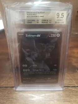 2025 Pokemon Black Bolt - ZEKROM BLACK WHITE RARE 172/086 BGS 9.5 - Image 1