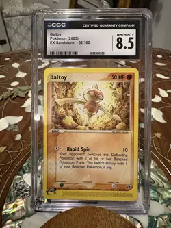 Pokemon Baltoy 32/100 EX Sandstorm Uncommon Regular CGC 8.5 2003 - Image 1