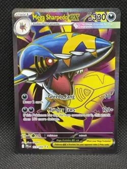 Pokemon TCG MEGA SHARPEDO EX 113/094 ME02: Phantasmal Flames Ultra Rare Full Art - Image 1