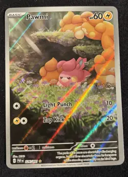 Pawmi, Pokemon SV: Paldean Fates Illustration Rare, 226/091 NM - Image 1