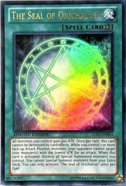 The Seal Of Orichalcos - Ultra Rare - Limited Edition - LC03-EN001 - Yu-Gi-Oh - Image 1