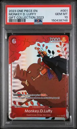2023 ONE PIECE GIFT COLLECTION 2023 #001 MONKEY D. LUFFY PSA 10 - Image 1