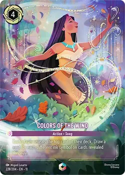Disney Lorcana | Colors of the Wind (Enchanted) | 228/204 | Winterspell | NM - Image 1
