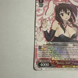 “Bunny Girl” Yunyun (RR) - KonoSuba Re:Edit Weiss Schwarz ENGLISH KS/W75-034 - Image 3
