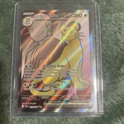 Pokemon TCG Destined Rivals Team Rocket's Persian Ex 219/182 Ultra Rare Full Art - Image 1