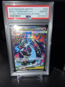 PSA 10 Mega Charizard X ex #023 Pokemon MEP Black Star Promo English 2025 - Image 1