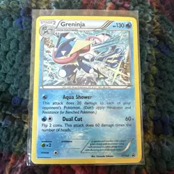Pokemon TCG 2016 Greninja Cosmos Holo Black Star Promo Card XY162 - Image 1