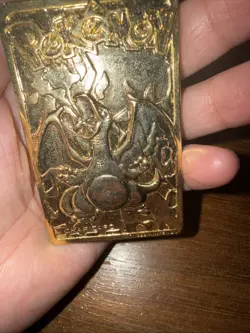 1999 Pokemon Burger King Nintendo 23 Karat Gold Plated Charizard Card No Ball NM - Image 3