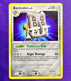Bastiodon | 1/17 | POP Series 6 | 2007 Vintage Pokemon Card Promo Rare | LP - Image 1