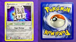 Bastiodon | 1/17 | POP Series 6 | 2007 Vintage Pokemon Card Promo Rare | LP - Image 3