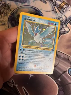 (HPL) Pokemon TCG Articuno Fossil Holo Card 2/62 Unlimited Holo Rare LP - Image 3