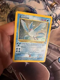 (HPL) Pokemon TCG Articuno Fossil Holo Card 2/62 Unlimited Holo Rare LP - Image 4