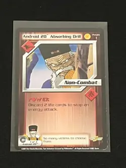 Android 20 Absorbing Drill 2001 Score Dragon Ball Z Card - Image 1
