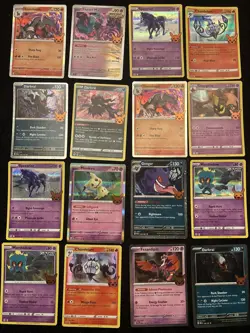 Pokemon Trick or Trade Halloween Holos Stamp Card Lot 2023 x12 - GENGAR! - Image 1