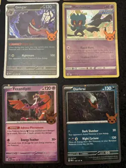 Pokemon Trick or Trade Halloween Holos Stamp Card Lot 2023 x12 - GENGAR! - Image 4