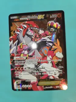 Pokemon Team Magma's Groudon EX Holo Card 15/34 Double Crisis 2015 - Image 1