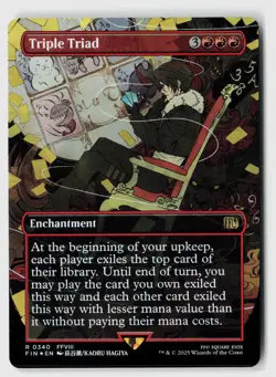 Triple Triad (Borderless) #340 (Foil) (NM) Final Fantasy FIN Magic MTG - Image 1