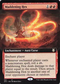 Maddening Hex (Extended Art) Commander: Adventures Forgotten Realms Regular - Image 1