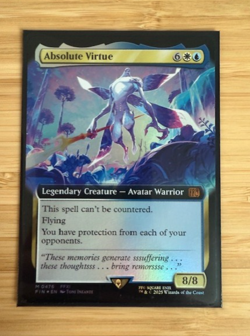 Magic the Gathering: Absolute Virtue (Extended Art) Final Fantasy Foil NM - Image 1
