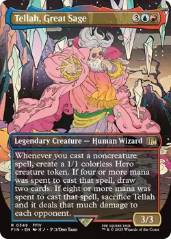 Tellah, Great Sage (Borderless) [FIN - 349] - NM [Foil] TCG MTG - Image 1