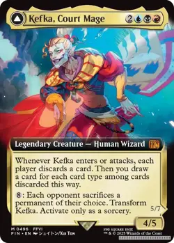Kefka, Court Mage (Extended Art) [FIN - 496] - NM [Foil] TCG MTG - Image 1