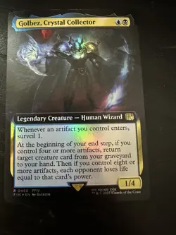 MTG Golbez, Crystal Collector 0490 Foil Extended Art Final Fantasy Magic NM - Image 1
